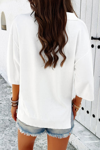 Laurel White Sweater Top