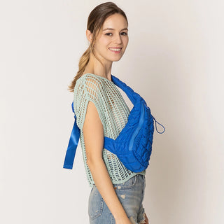 Quilted Puffer Sling Bag