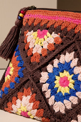 Flower Child Crochet Clutch