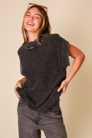 Andrea Cap Sleeve Sweater
