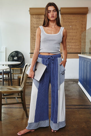 Brie Color Block Wide Leg Pants