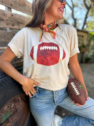 Watercolor Football Tee