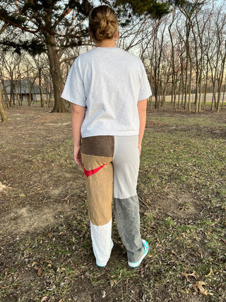 Vintage TShirt Patched Pants