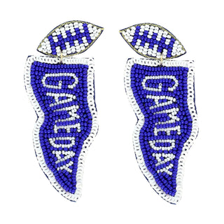 Game Day Beaded earrings