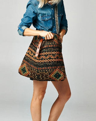 Savannah Woven Shoulder Bag