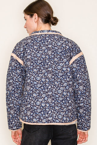 Fawn Floral Quilted Jacket