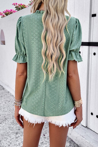 Cyndi Ruffle Sleeve Top