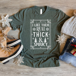 Thick and Sprucy Green Tee