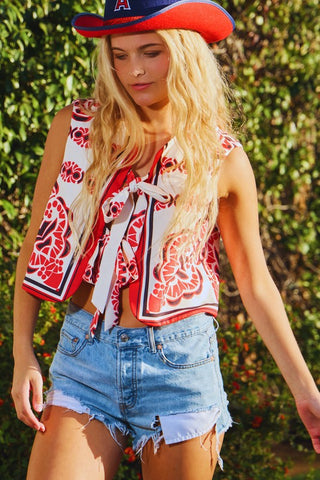 Ruby Tie Up Vest