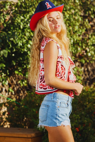 Ruby Tie Up Vest
