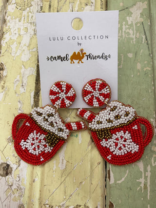 Festive Beaded Earrings