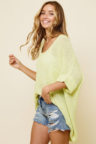 Lime Spring Sweater