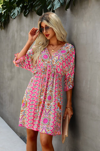 Vacay Ready Pink Floral Dress