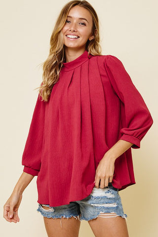 Patty Pleated Top